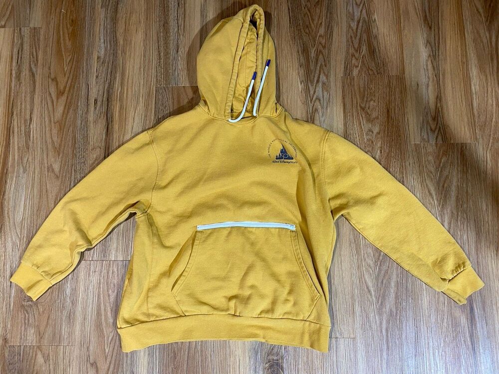Walt Disney World 50th Anniversary Hooded Sweatshirt, Gold, Size-Small